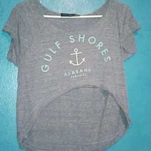 Gulf Shores grey croptop